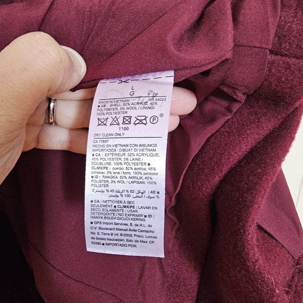 Old Navy Classic Soft-Brushed Peacoat  - Picture 6 of 7